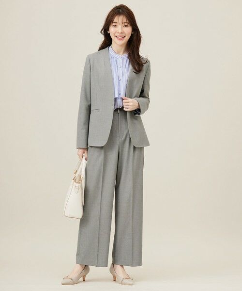 L size ONWARD(大きいサイズ) / エルサイズオンワード シャツ・ブラウス | 【洗える】ラッフルレイヤード ブラウス | 詳細14