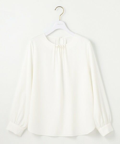 L size ONWARD(大きいサイズ) / エルサイズオンワード シャツ・ブラウス | 【洗える】フロントパール調 ブラウス | 詳細6