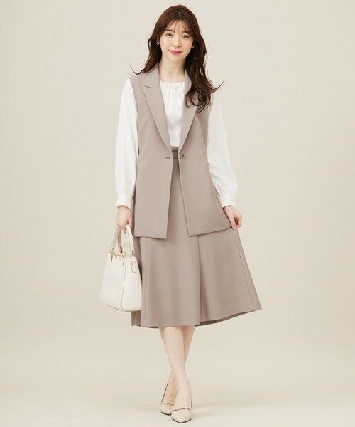 L size ONWARD(大きいサイズ) / エルサイズオンワード シャツ・ブラウス | 【洗える】フロントパール調 ブラウス | 詳細5