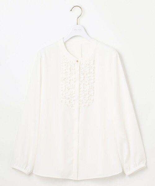 L size ONWARD(大きいサイズ) / エルサイズオンワード シャツ・ブラウス | 【洗える】フリルディテール ブラウス | 詳細7