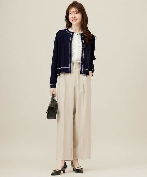 L size ONWARD(大きいサイズ) / エルサイズオンワード シャツ・ブラウス | 【洗える】フリルディテール ブラウス | 詳細6