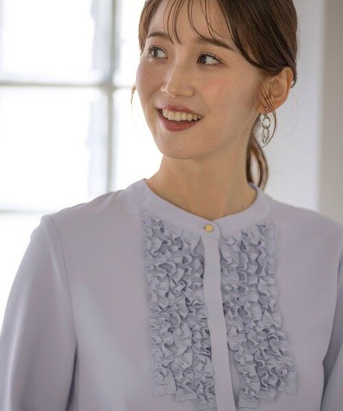 L size ONWARD(大きいサイズ) / エルサイズオンワード シャツ・ブラウス | 【洗える】フリルディテール ブラウス | 詳細11