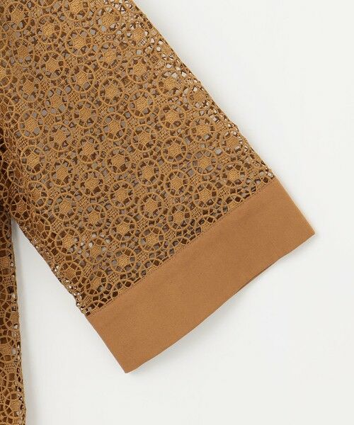 L size ONWARD(大きいサイズ) / エルサイズオンワード シャツ・ブラウス | 【洗える】ジオメトリックフラワーレースプルオーバー ブラウス | 詳細11