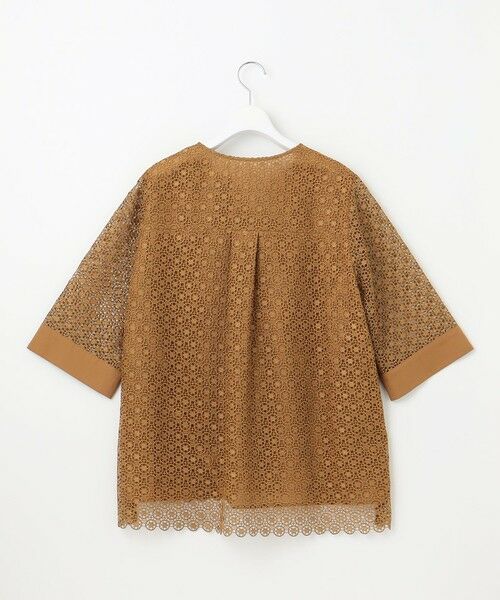 L size ONWARD(大きいサイズ) / エルサイズオンワード シャツ・ブラウス | 【洗える】ジオメトリックフラワーレースプルオーバー ブラウス | 詳細13