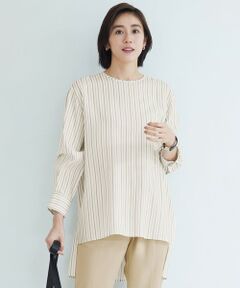 L size ONWARD(大きいサイズ) / エルサイズオンワード シャツ・ブラウス | 【SHIHOさん着用・洗える】SOMELOSチュニック ブラウス