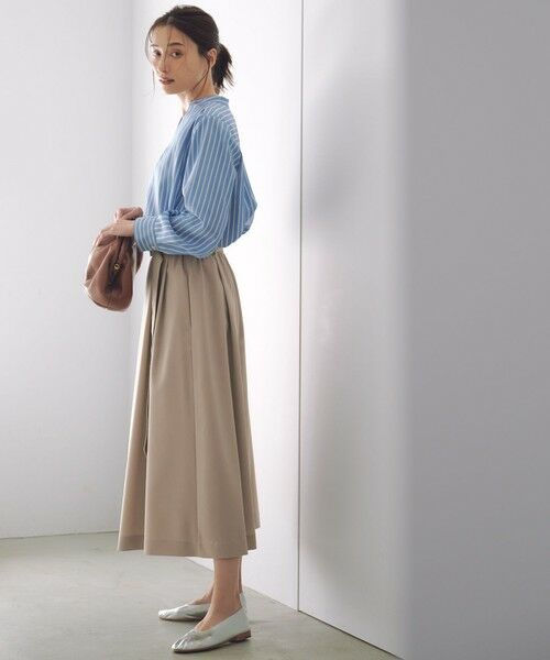 L size ONWARD(大きいサイズ) / エルサイズオンワード シャツ・ブラウス | 【洗える】SOMELOSクロップド丈 ブラウス | 詳細15