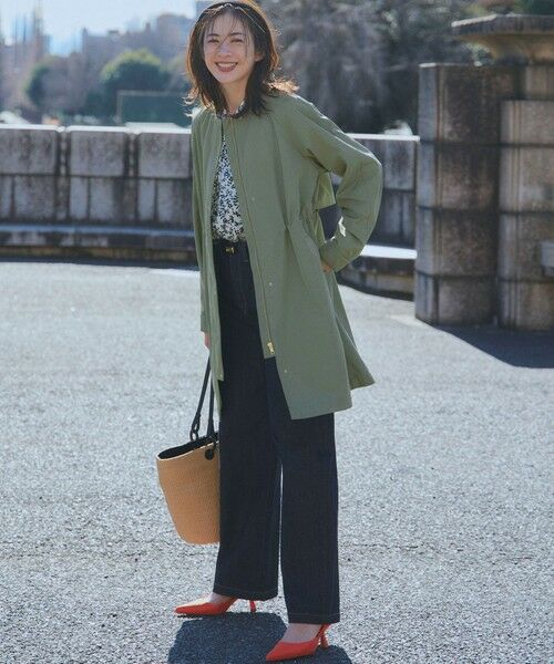 L size ONWARD(大きいサイズ) / エルサイズオンワード シャツ・ブラウス | 【洗える】シャドーリーフ プリント ブラウス | 詳細4