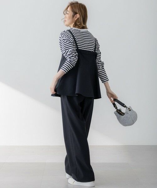 L size ONWARD(大きいサイズ) / エルサイズオンワード シャツ・ブラウス | 【洗える】スラブツイードストレッチ キャミソール ブラウス | 詳細7