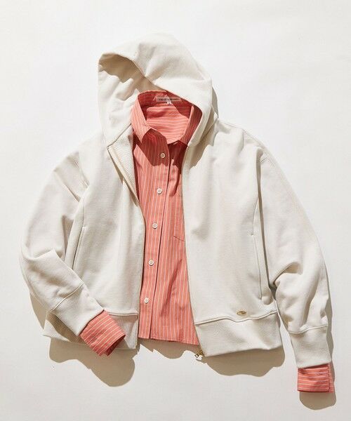 L size ONWARD(大きいサイズ) / エルサイズオンワード シャツ・ブラウス | 【洗える】CANCLINI クロップド テントライン シャツ | 詳細19