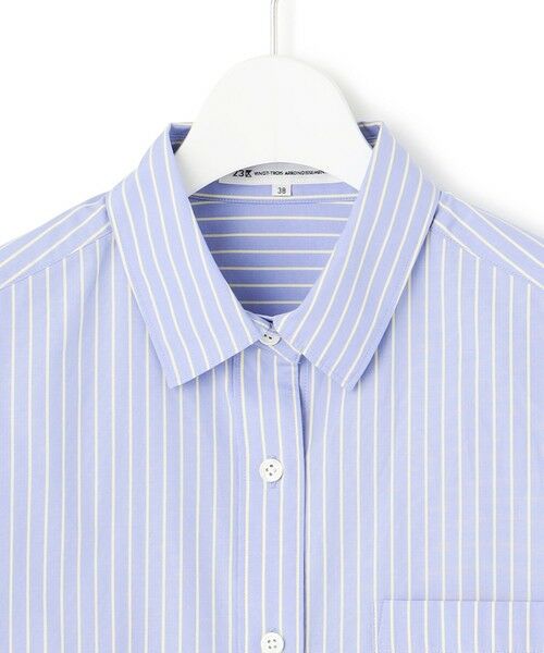 L size ONWARD(大きいサイズ) / エルサイズオンワード シャツ・ブラウス | 【洗える】CANCLINI クロップド テントライン シャツ | 詳細26