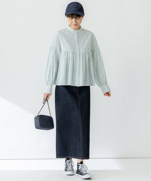 L size ONWARD(大きいサイズ) / エルサイズオンワード シャツ・ブラウス | 【洗える】CANCLINI ギャザー フレア ブラウス | 詳細7