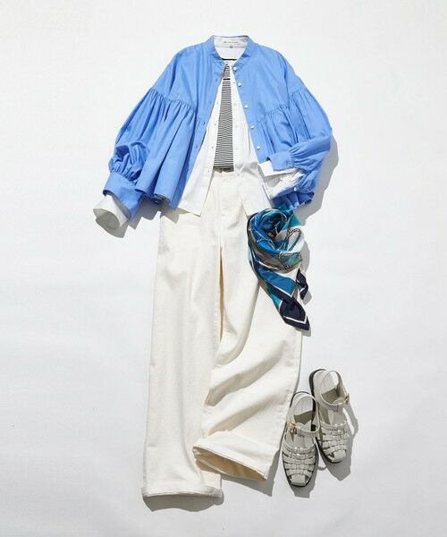 L size ONWARD(大きいサイズ) / エルサイズオンワード シャツ・ブラウス | 【洗える】CANCLINI ギャザー フレア ブラウス | 詳細23