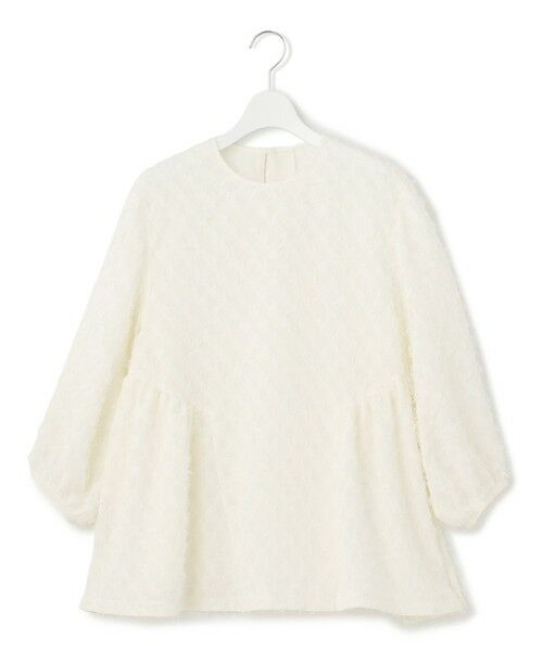 L size ONWARD(大きいサイズ) / エルサイズオンワード シャツ・ブラウス | 【洗える】シアーカットジャカード ブラウス | 詳細4