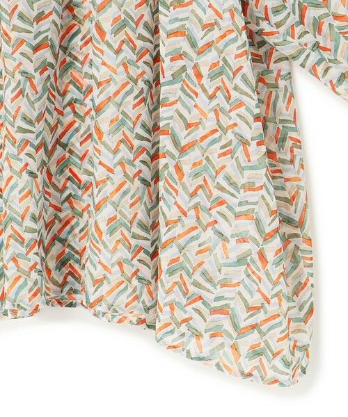 L size ONWARD(大きいサイズ) / エルサイズオンワード シャツ・ブラウス | 【洗える】シアーヘリンボーンプリント ブラウス | 詳細8