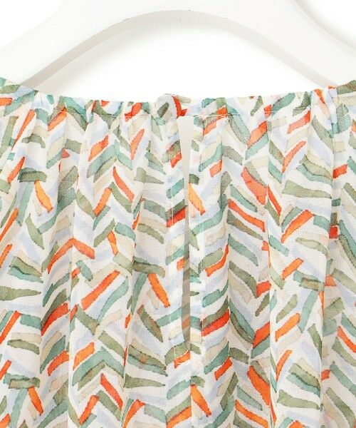 L size ONWARD(大きいサイズ) / エルサイズオンワード シャツ・ブラウス | 【洗える】シアーヘリンボーンプリント ブラウス | 詳細6