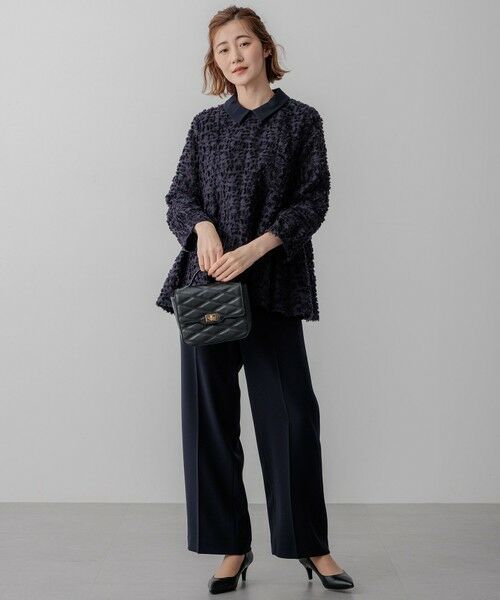 L size ONWARD(大きいサイズ) / エルサイズオンワード シャツ・ブラウス | 【VERYコラボ】ボタニカル カットジャカード ブラウス | 詳細14