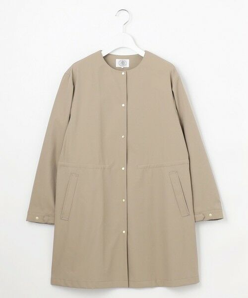 L size ONWARD(大きいサイズ) / エルサイズオンワード その他アウター | 【洗える・撥水】ドライツイルストレッチ ノーカラー コート | 詳細5