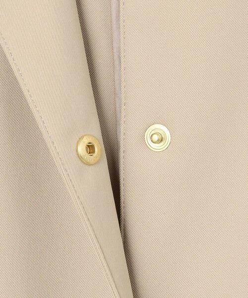 L size ONWARD(大きいサイズ) / エルサイズオンワード その他アウター | 【洗える・撥水】ドライツイルストレッチ ノーカラー コート | 詳細14