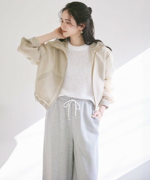 L size ONWARD(大きいサイズ) / エルサイズオンワード その他アウター | 【SLOW/一部店舗限定】シアーフォルム ブルゾン | 詳細2