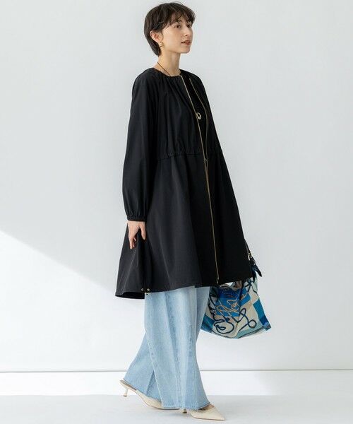 L size ONWARD(大きいサイズ) / エルサイズオンワード ナイロンジャケット | 【撥水加工】ナイロン2WAYストレッチ ロングアウター | 詳細3