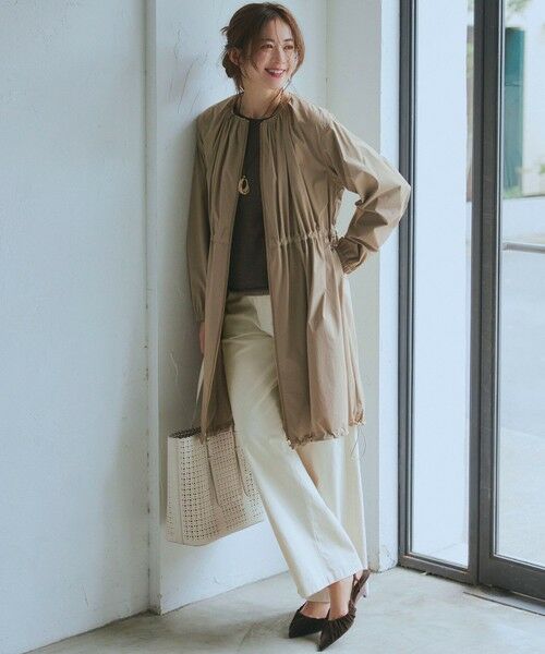 L size ONWARD(大きいサイズ) / エルサイズオンワード ナイロンジャケット | 【撥水加工】ナイロン2WAYストレッチ ロングアウター | 詳細4