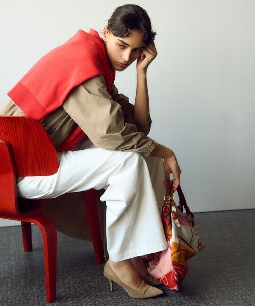 L size ONWARD(大きいサイズ) / エルサイズオンワード ナイロンジャケット | 【撥水加工】ナイロン2WAYストレッチ ロングアウター | 詳細5