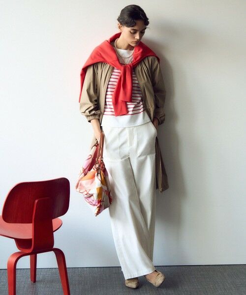 L size ONWARD(大きいサイズ) / エルサイズオンワード ナイロンジャケット | 【撥水加工】ナイロン2WAYストレッチ ロングアウター | 詳細6