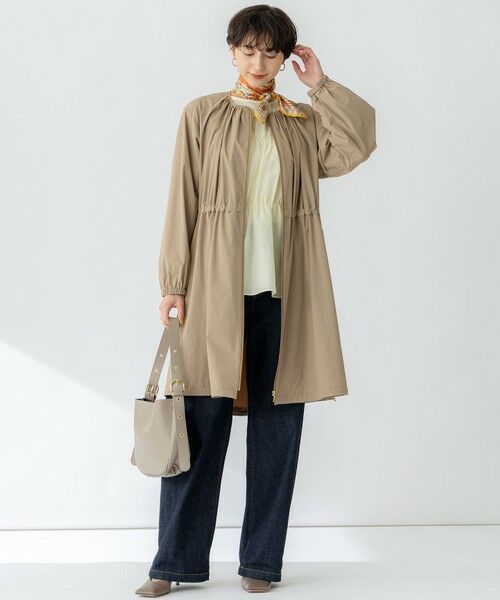 L size ONWARD(大きいサイズ) / エルサイズオンワード ナイロンジャケット | 【撥水加工】ナイロン2WAYストレッチ ロングアウター | 詳細9