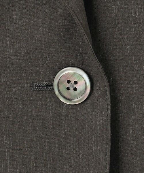 L size ONWARD(大きいサイズ) / エルサイズオンワード テーラードジャケット | 【セットアップ対応】セルロースリネンストレッチ テーラード ジャケット | 詳細12