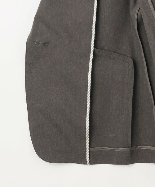 L size ONWARD(大きいサイズ) / エルサイズオンワード テーラードジャケット | 【セットアップ対応】セルロースリネンストレッチ テーラード ジャケット | 詳細14