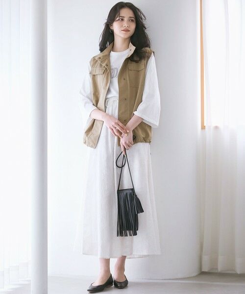 L size ONWARD(大きいサイズ) / エルサイズオンワード ベスト | 【SLOW/一部店舗限定】ミリタリー ベスト | 詳細14