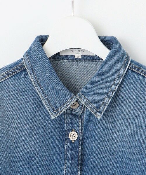 L size ONWARD(大きいサイズ) / エルサイズオンワード Gジャン・デニムジャケット | 【SLOW/一部店舗限定】LIGHT DENIM ジャケット | 詳細7
