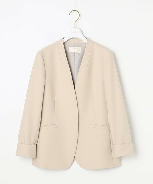 L size ONWARD(大きいサイズ) / エルサイズオンワード ノーカラージャケット | 【洗える】褒めらレディノーカラー ジャケット | 詳細22