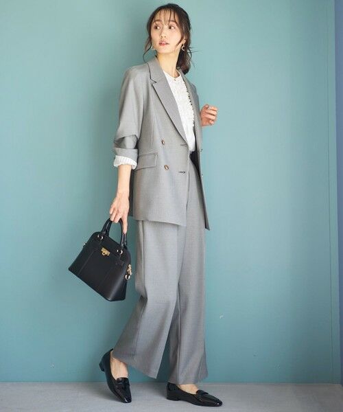 L size ONWARD(大きいサイズ) / エルサイズオンワード テーラードジャケット | 【洗える】褒めらレディテーラード ジャケット | 詳細2