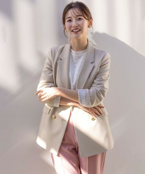 L size ONWARD(大きいサイズ) / エルサイズオンワード テーラードジャケット | 【洗える】褒めらレディテーラード ジャケット | 詳細11