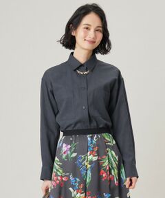 L size ONWARD(大きいサイズ) / エルサイズオンワード その他アウター | 【洗える】ドビーオックスストレッチシャツ アウター