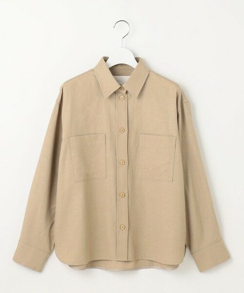 L size ONWARD(大きいサイズ) / エルサイズオンワード その他アウター | 【洗える】ドビーオックスストレッチシャツ アウター | 詳細4