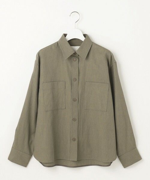 L size ONWARD(大きいサイズ) / エルサイズオンワード その他アウター | 【洗える】ドビーオックスストレッチシャツ アウター | 詳細7