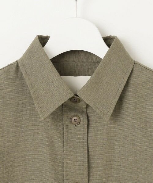 L size ONWARD(大きいサイズ) / エルサイズオンワード その他アウター | 【洗える】ドビーオックスストレッチシャツ アウター | 詳細8