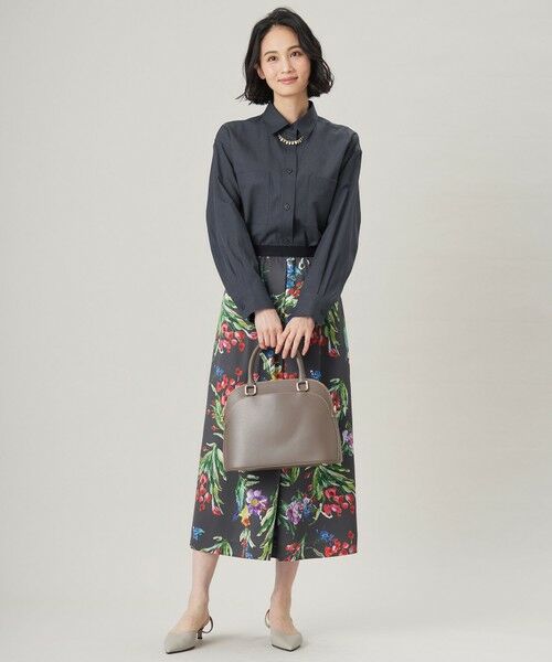 L size ONWARD(大きいサイズ) / エルサイズオンワード その他アウター | 【洗える】ドビーオックスストレッチシャツ アウター | 詳細16