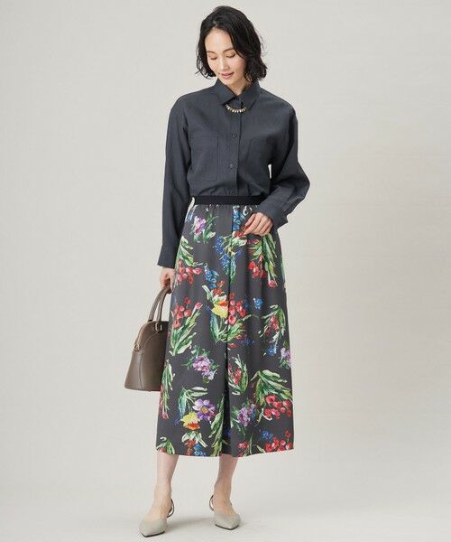 L size ONWARD(大きいサイズ) / エルサイズオンワード その他アウター | 【洗える】ドビーオックスストレッチシャツ アウター | 詳細17