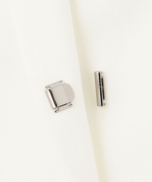 L size ONWARD(大きいサイズ) / エルサイズオンワード ノーカラージャケット | 【セットアップ対応/防シワ性/洗える】アイアスマットストレッチ ノーカラー ジャケット | 詳細6