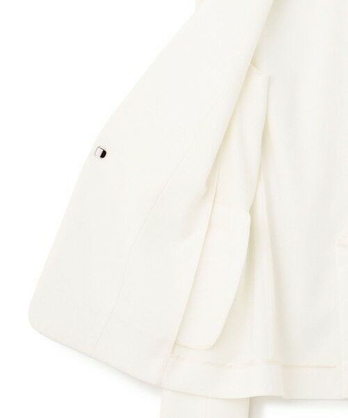 L size ONWARD(大きいサイズ) / エルサイズオンワード ノーカラージャケット | 【セットアップ対応/防シワ性/洗える】アイアスマットストレッチ ノーカラー ジャケット | 詳細7