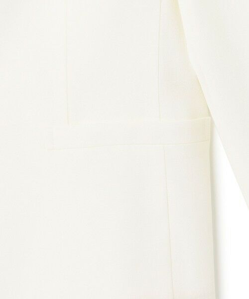 L size ONWARD(大きいサイズ) / エルサイズオンワード ノーカラージャケット | 【セットアップ対応/防シワ性/洗える】アイアスマットストレッチ ノーカラー ジャケット | 詳細9