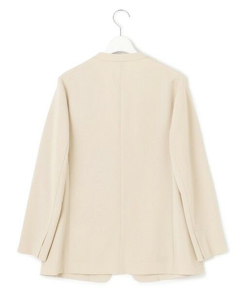 L size ONWARD(大きいサイズ) / エルサイズオンワード ノーカラージャケット | 【セットアップ対応/洗える】2WAYストレッチツイル ジャケット | 詳細6