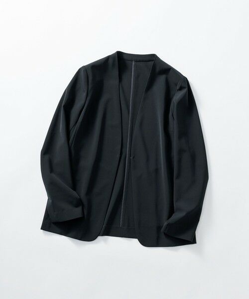 L size ONWARD(大きいサイズ) / エルサイズオンワード ノーカラージャケット | 【セットアップ対応/洗える】2WAYストレッチツイル ジャケット | 詳細20