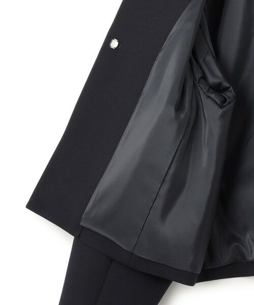 L size ONWARD(大きいサイズ) / エルサイズオンワード ノーカラージャケット | 【VERYコラボ】ストレッチトリプルクロス ノーカラージャケット | 詳細12