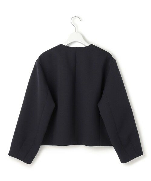 L size ONWARD(大きいサイズ) / エルサイズオンワード ノーカラージャケット | 【VERYコラボ】ストレッチトリプルクロス ノーカラージャケット | 詳細9