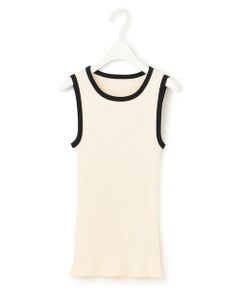 L size ONWARD(大きいサイズ) / エルサイズオンワード タンクトップ | 【洗える】オーガニックリブタンク カットソー