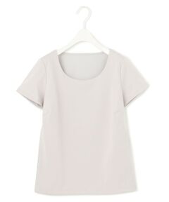 L size ONWARD(大きいサイズ) / エルサイズオンワード カットソー | 【洗える】 スーペリアジャージー Uネック半袖プルオーバー